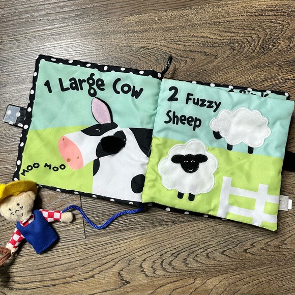 Manhattan Toy Company Farmyard Friends Soft Book EUC - Picture 5 of 12